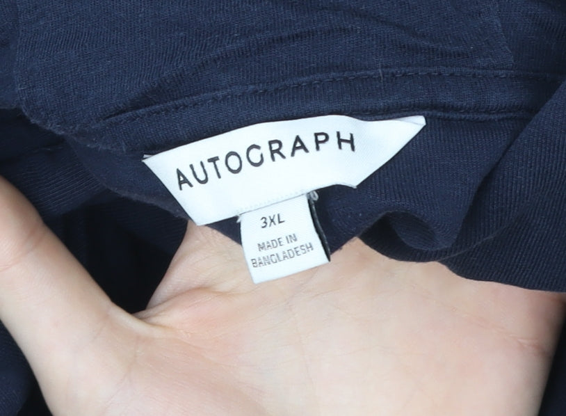 Marks and Spencer Men's Blue 3XL Pullover Hoodie