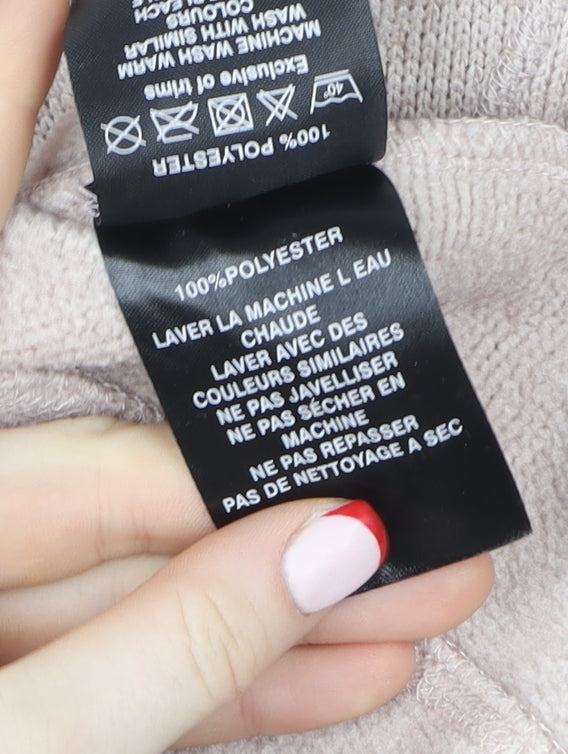 TOG24 Women's Beige Full Zip Hooded Fleece Jacket Size 8