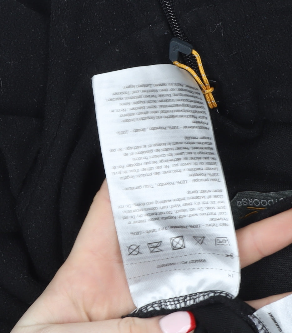 Regatta Great Outdoors Mens Black Fleece L 1/2 Zip Pullover Sweatshirt