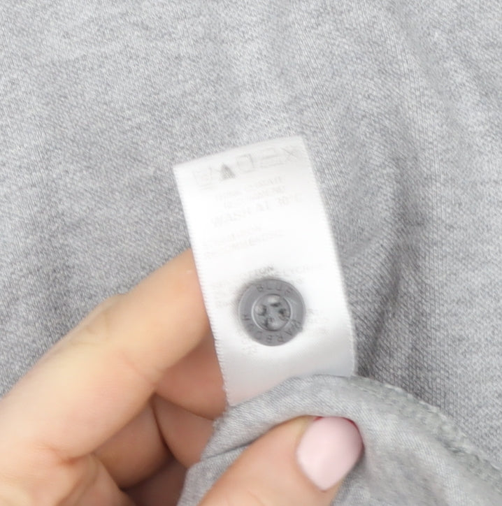 Marks and Spencer Men’s Grey Cotton Short Sleeve Polo Shirt Size L