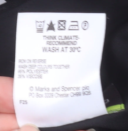 Marks and Spencer Men’s Black 44W 31L Classic Fit Dress Trousers