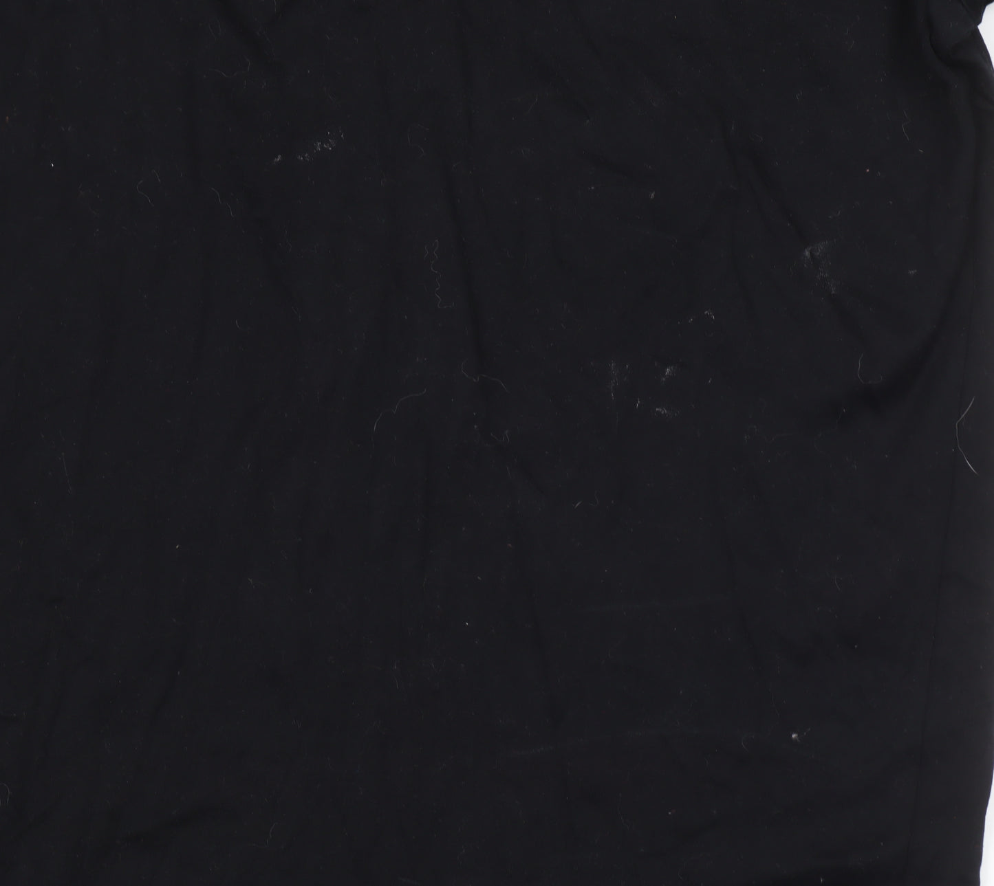 Authentic Casual Wear Men’s Black Grey Long Sleeve Polo Shirt L 100% Cotton
