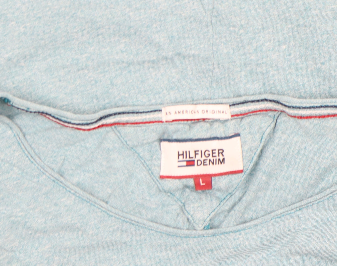 Hilfiger Denim Men's Blue Crew Neck Short Sleeve T-Shirt L