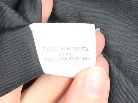 JFW Classics Womens Black Wool Blazer Size 14 Double Breasted Smart Jacket