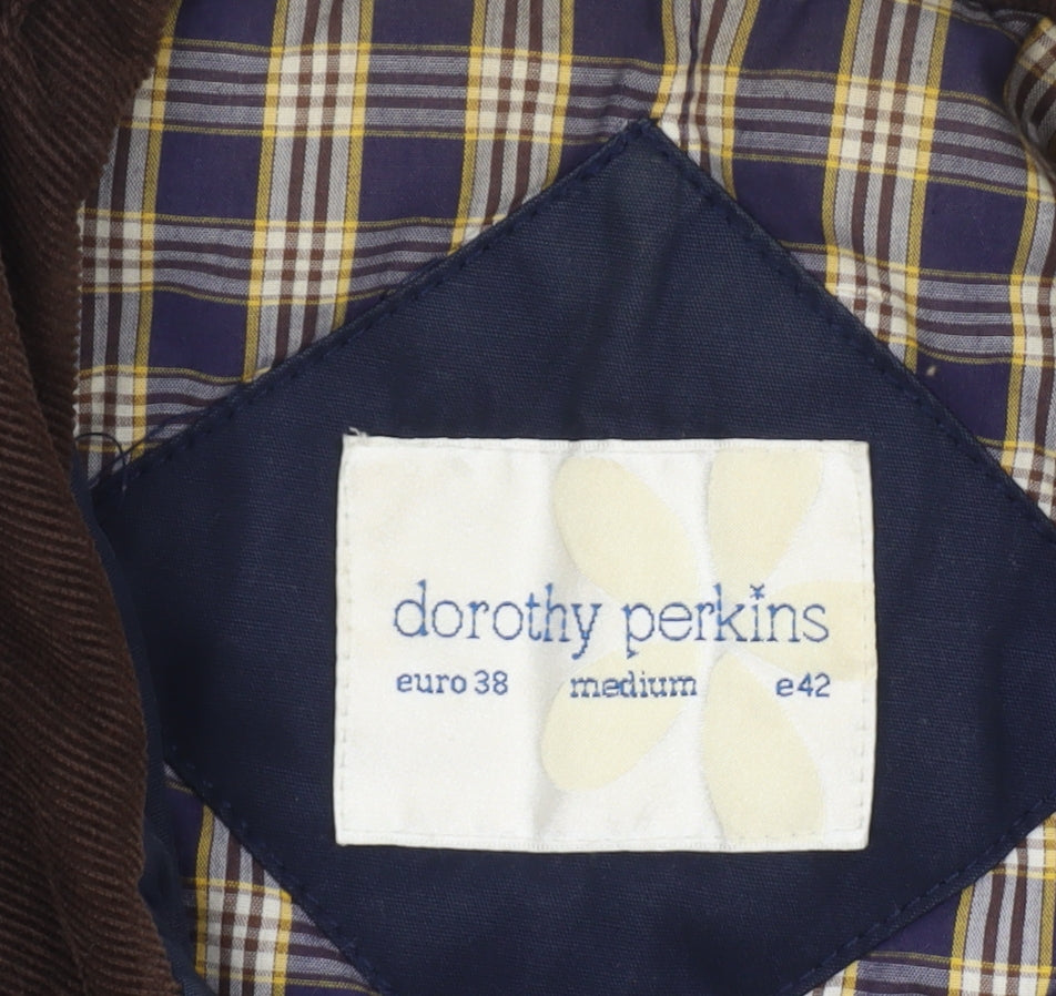 Dorothy Perkins Unisex Blue Cotton Overcoat Size M 38in