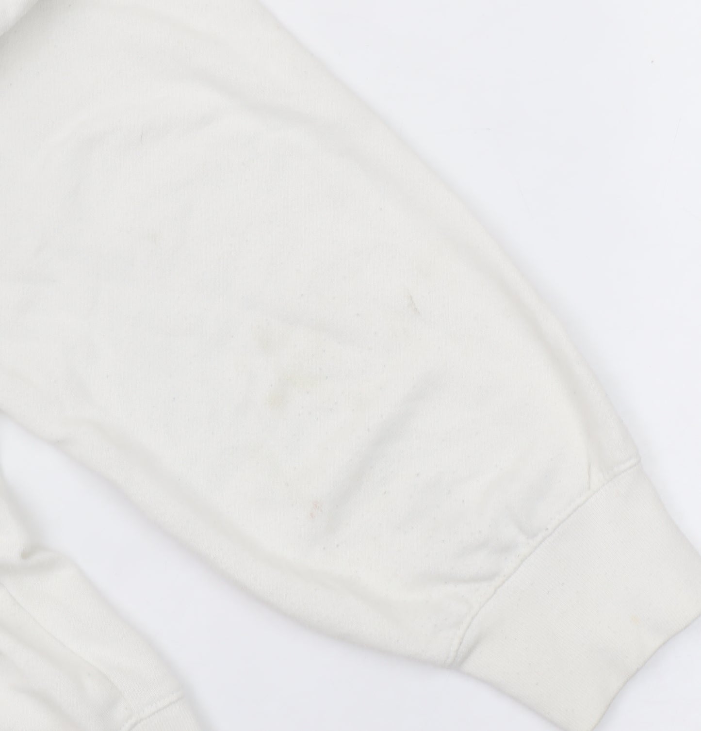 GAP Womens Ivory Varsity Logo Pullover Sweatshirt M