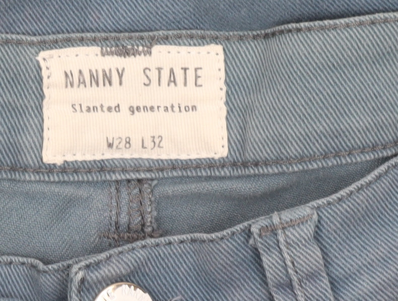 Nanny State Men's Blue Slim Fit Skinny Denim Jeans W28 L32