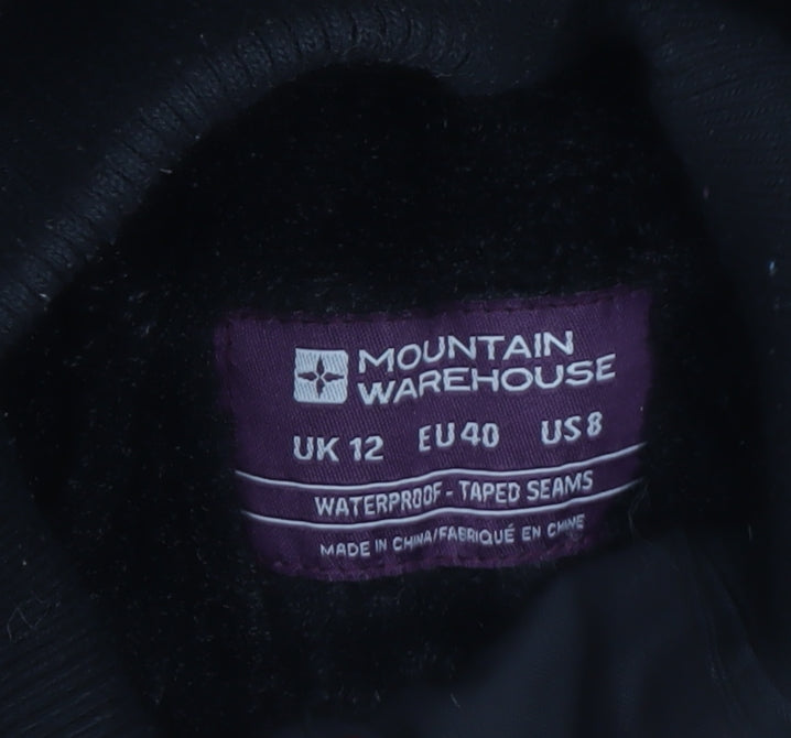 Mountain Warehouse Women's Black Waterproof Parka Jacket UK 12
