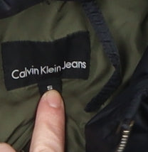 Calvin Klein Jeans Women's Black Puffer Jacket Size S Quilted Winter Coat
