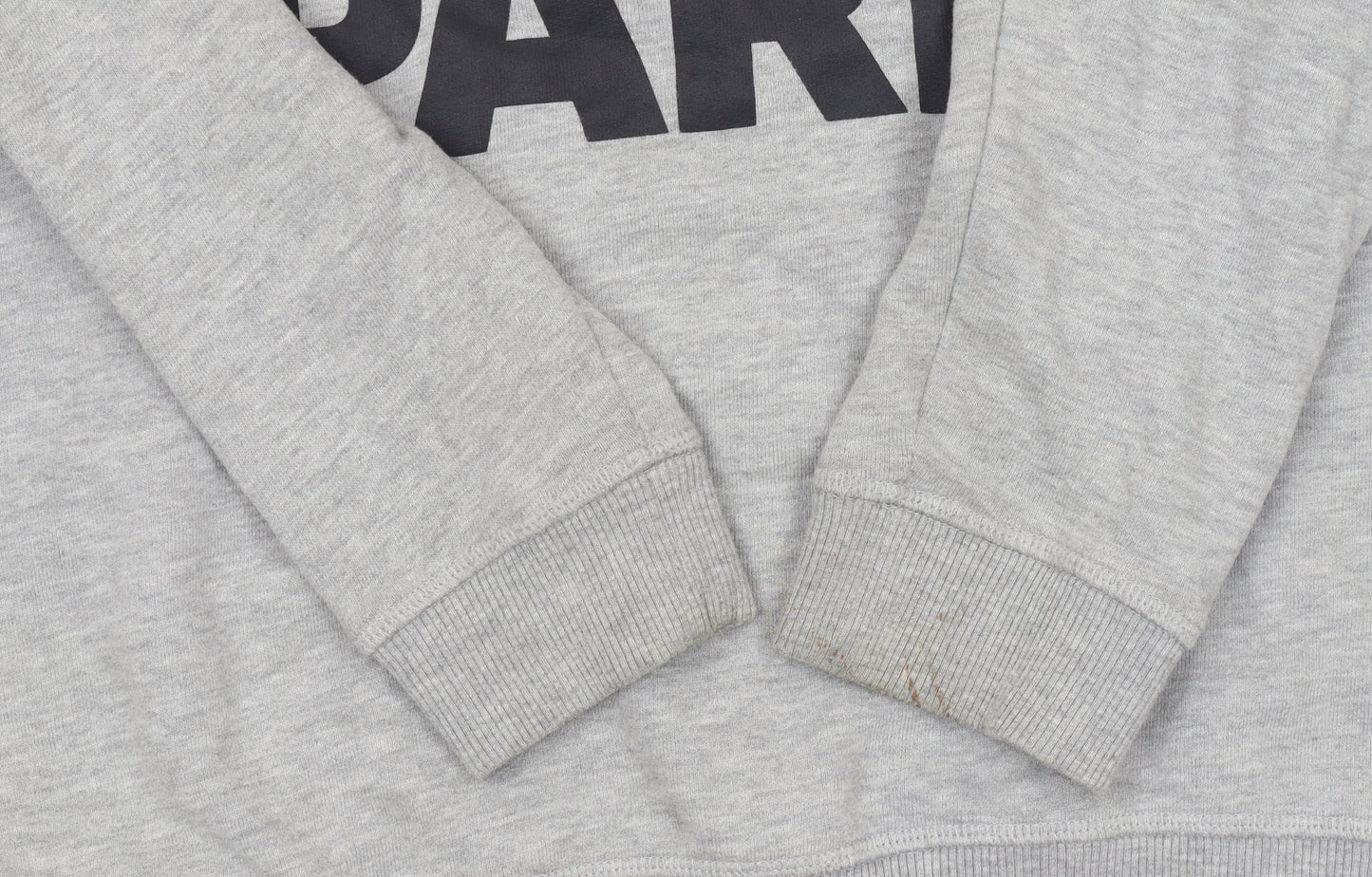 Ivy Park Women's Grey Pullover Hoodie Small Logo Cotton Blend