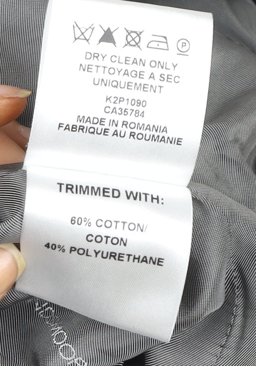 Windsmoor Women’s Black Wool Cashmere Long Coat Size 12 Classic Overcoat