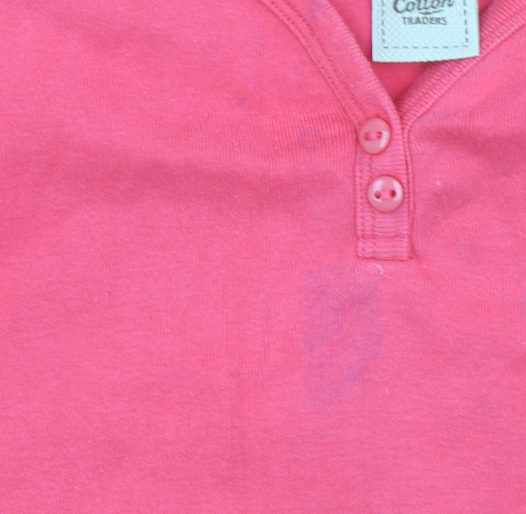 Cotton Traders Womens Pink Size 18 Sleeveless Tank Top