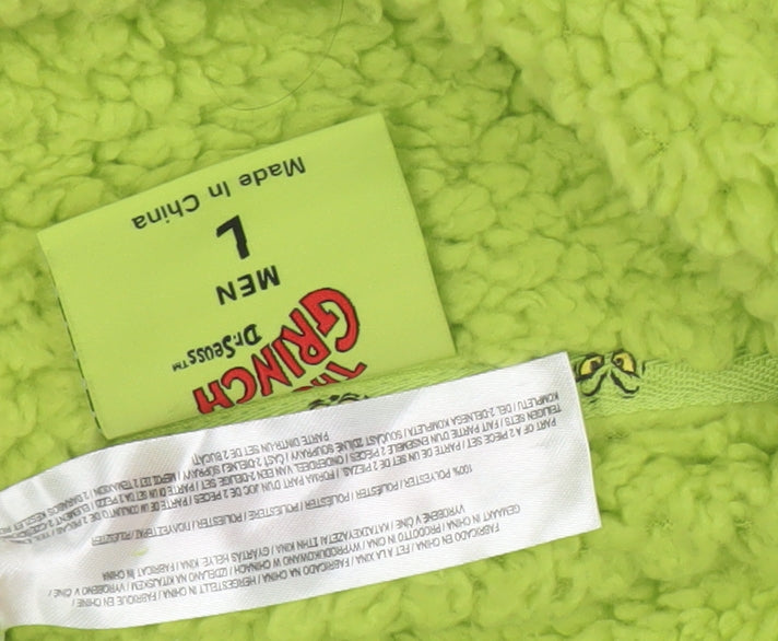The Grinch Women's Green Fleece Long Sleeve Pyjama Set L
