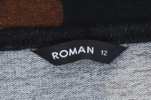 Roman Womens Multicoloured Polka Dot Relaxed Pullover Jumper Size 12