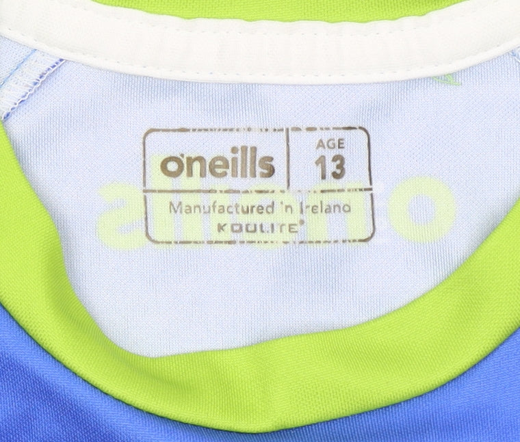 O’Neills Boys Blue & Green Tractor Graphic T-Shirt Age 13 Polyester