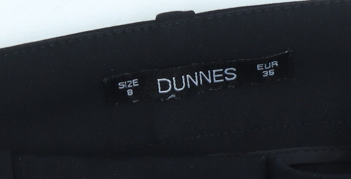 Dunnes Women’s Black Size 8 Straight Leg Dress Trousers Workwear