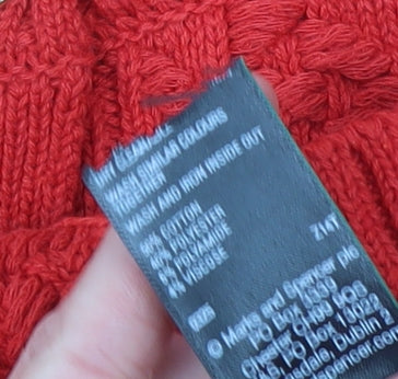 Marks and Spencer Women’s Red Short Sleeve Knit Cardigan M