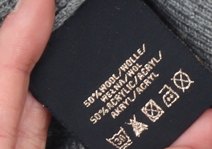 Moncrief Women’s Grey Wool Blend Full Zip Jumper L