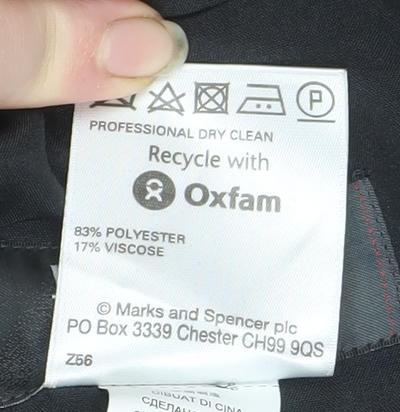 Marks and Spencer Men’s Grey 32W 33L Dress Pants Regular Fit