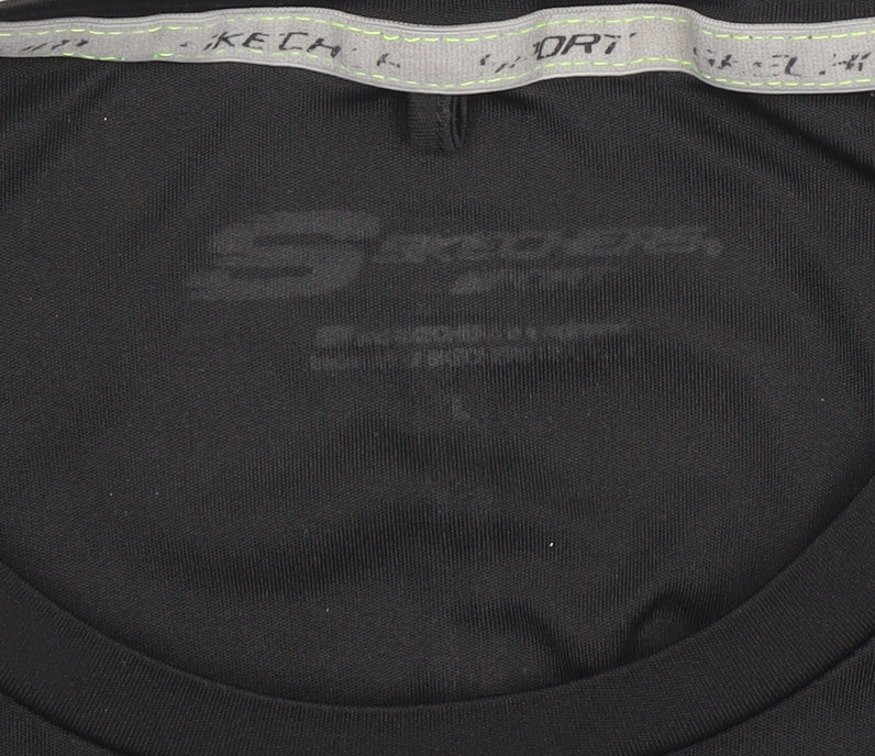 Skechers Women’s Black Short Sleeve Athletic T-Shirt Size L