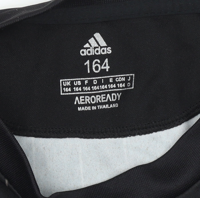 Adidas Boys Black Juventus Football Jersey T-Shirt Size 164