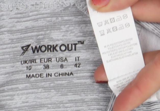 WORKOUT Womens Grey Short Sleeve Athletic T-Shirt Size 10