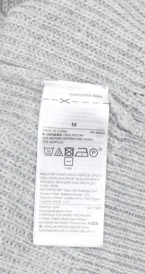 GAP Women’s Grey Merino Wool Blend Knit Jumper Size M