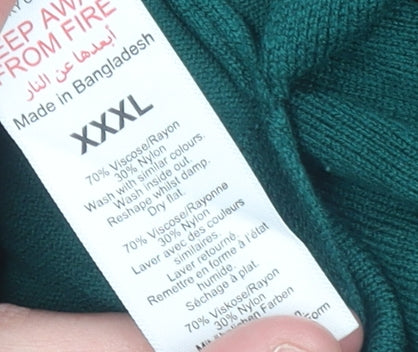 Oasis Women’s Green Crew Neck Relaxed Pullover Jumper 3XL