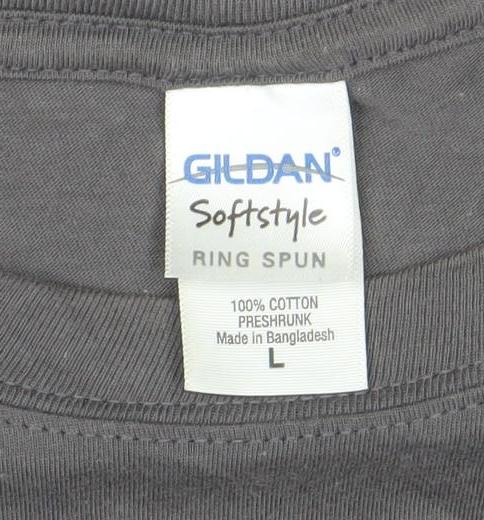 Gildan Men's Grey Hershel's Farm Zombie Graphic T-Shirt Size L