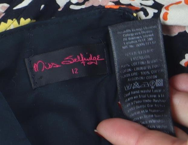 Jane Norman Women's Multicoloured Floral Strapless Camisole Blouse Size 12