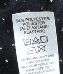 Leigh Tucker Willow Girls Black Velvet Polka Dot Leggings 7-8 Years