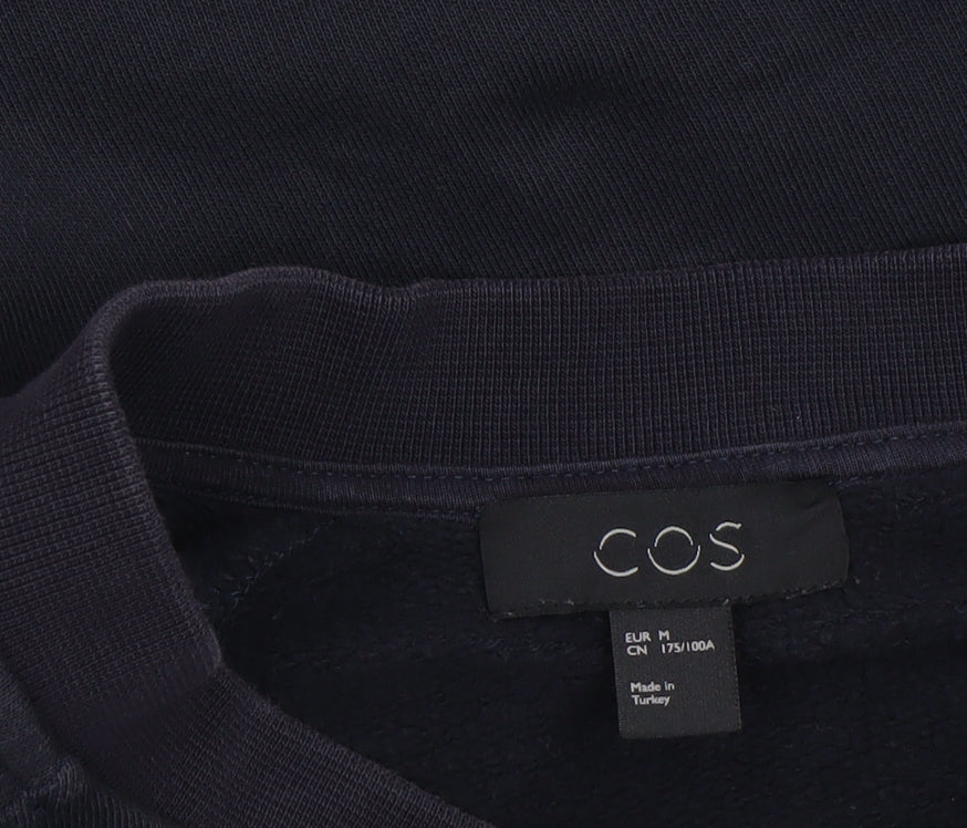 COS Men's Blue Cotton Bomber Jacket Size M Casual Lightweight