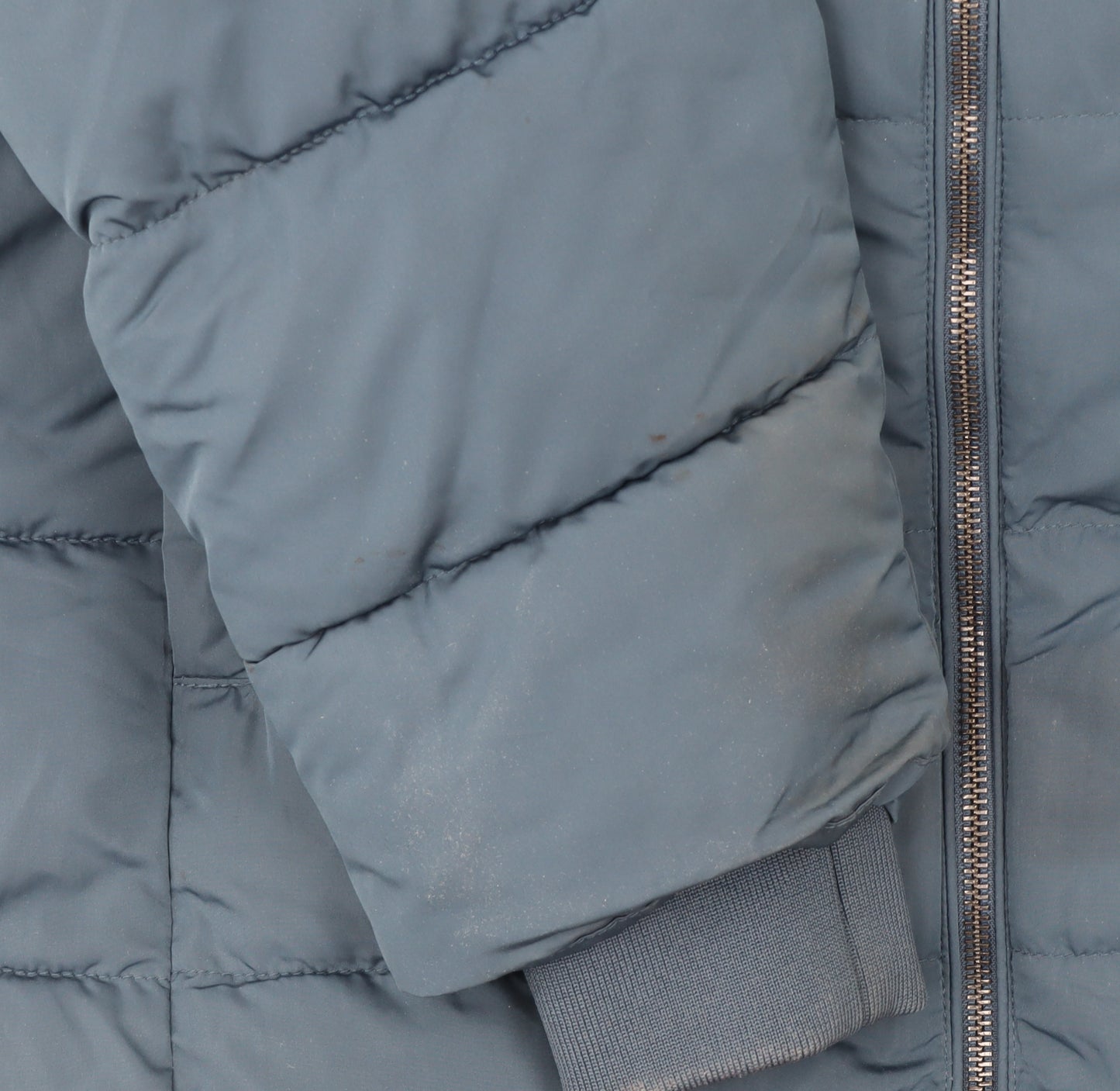 Dunnes Stores Women Blue XL Long Puffer Coat Hooded Winter Jacket