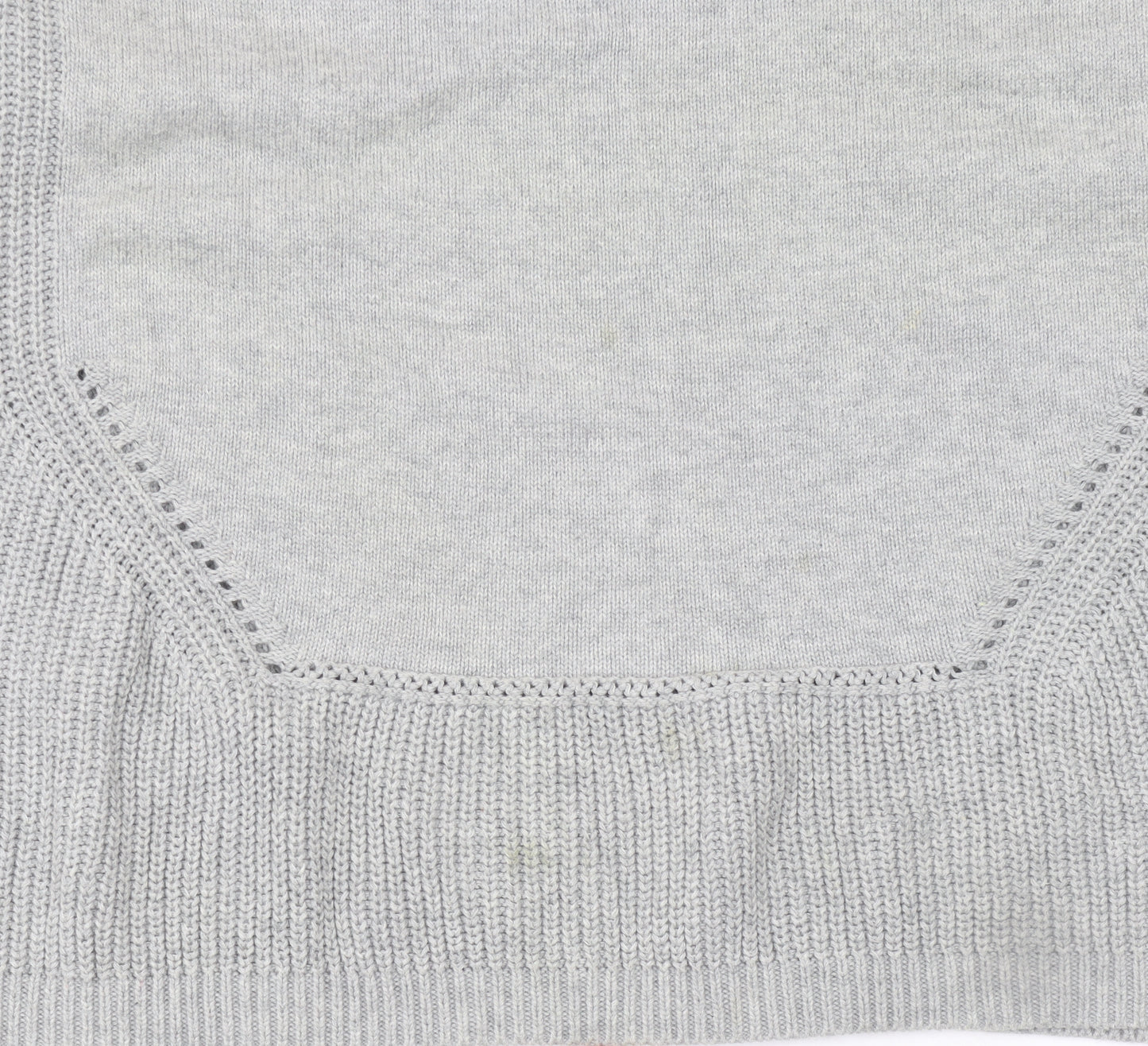 French Connection Women's Grey Cotton Knit Pullover Jumper M
