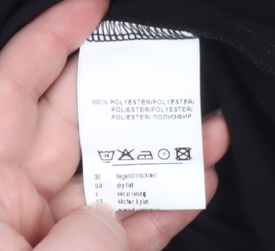 L. Campione Women's Black Long Sleeve V-Neck Blouse Size 10