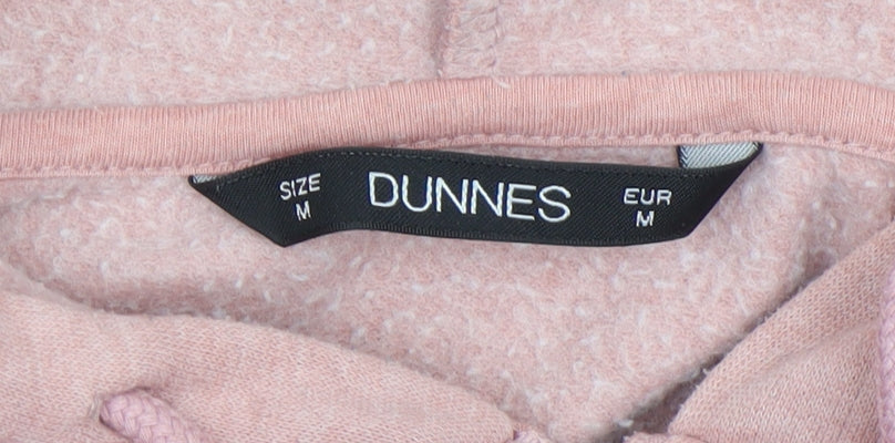 Dunnes Women Pink Full Zip Hoodie Medium Polyester Cotton