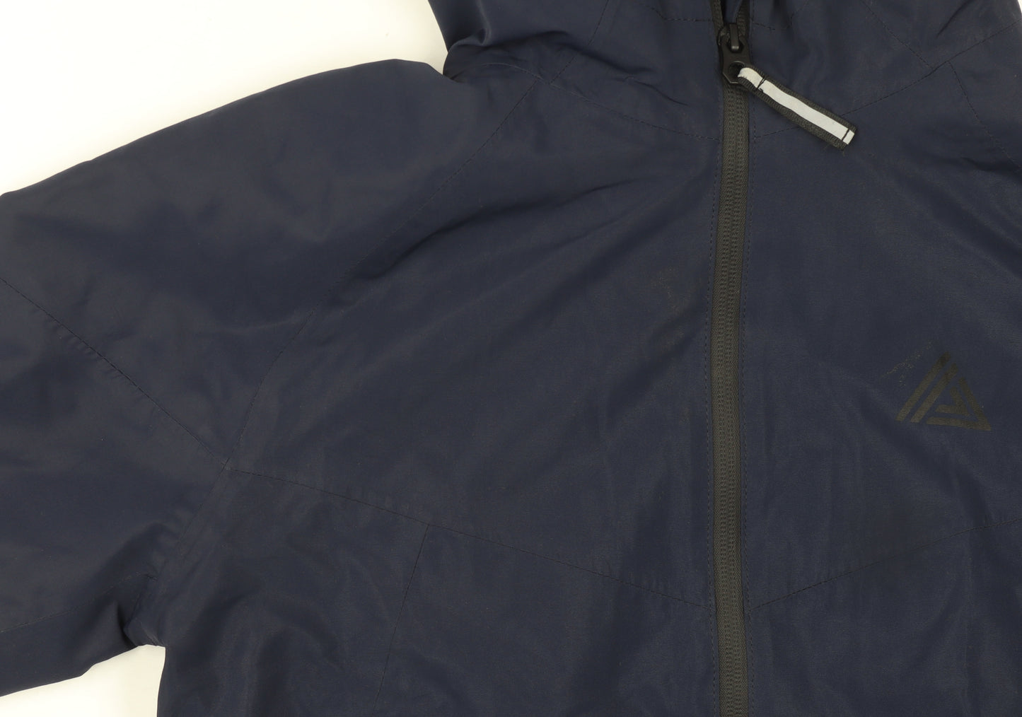 Next Boys Blue Waterproof Hooded Rain Coat Jacket 10 Years