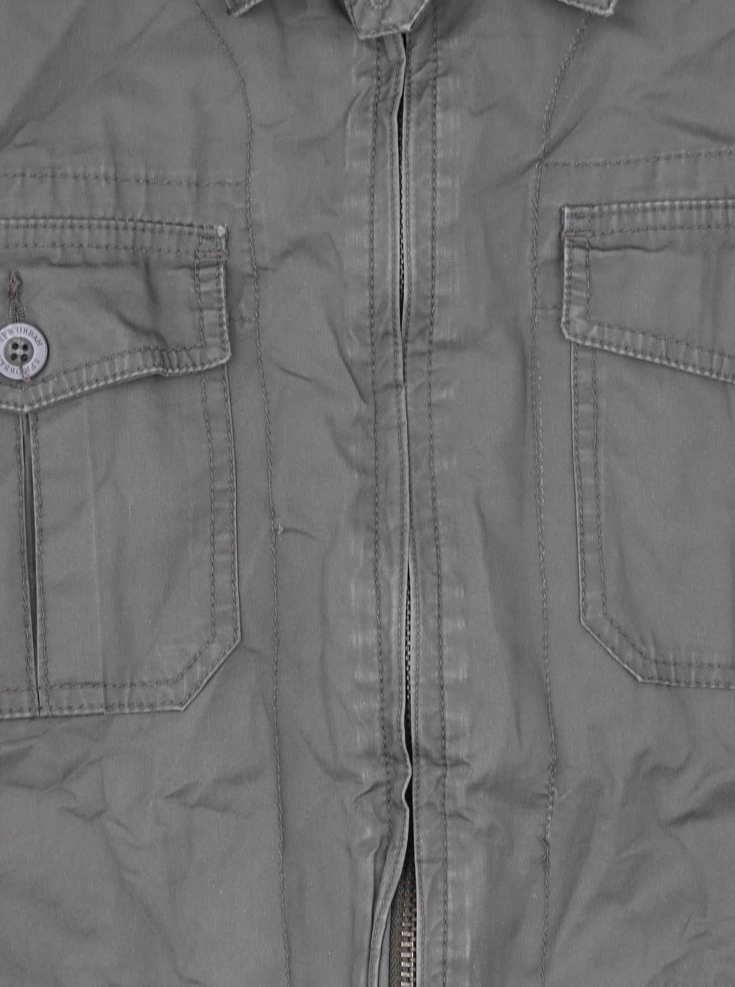 Sfera Womens Green Cotton Military Jacket Size M Regular
