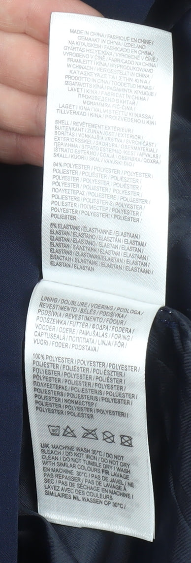 Gelert Women Blue Waterproof Hooded Parka Coat Size 12