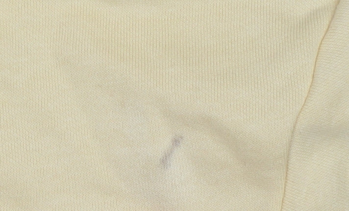 Marks and Spencer Women Yellow Pullover Hoodie Small Cotton Blend