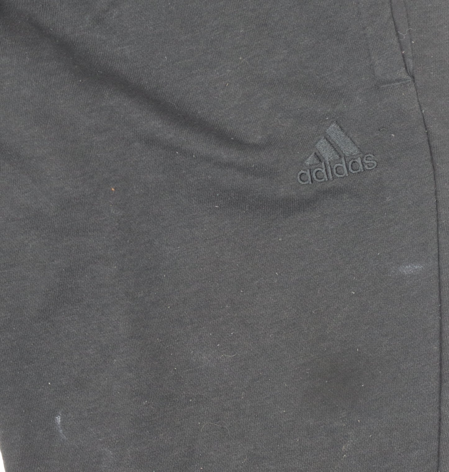 Adidas Womens Black Jogger Trousers Size 12-14 Cotton Blend