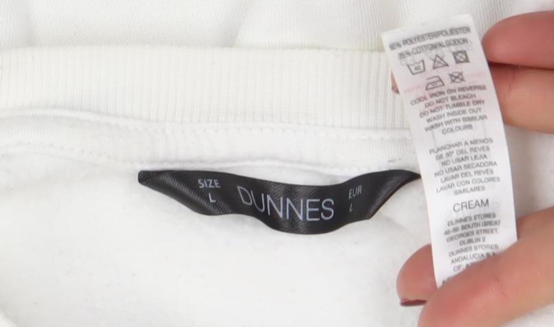 Dunnes Women White Copenhagen Graphic Crew Neck Sweatshirt L