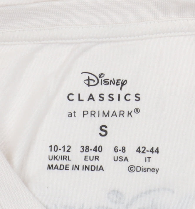 Primark Disney Bambi Women's Ivory Cropped T-Shirt Size S