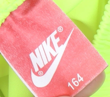 Nike Boys Yellow Athletic Football Shorts Size 164 Polyester