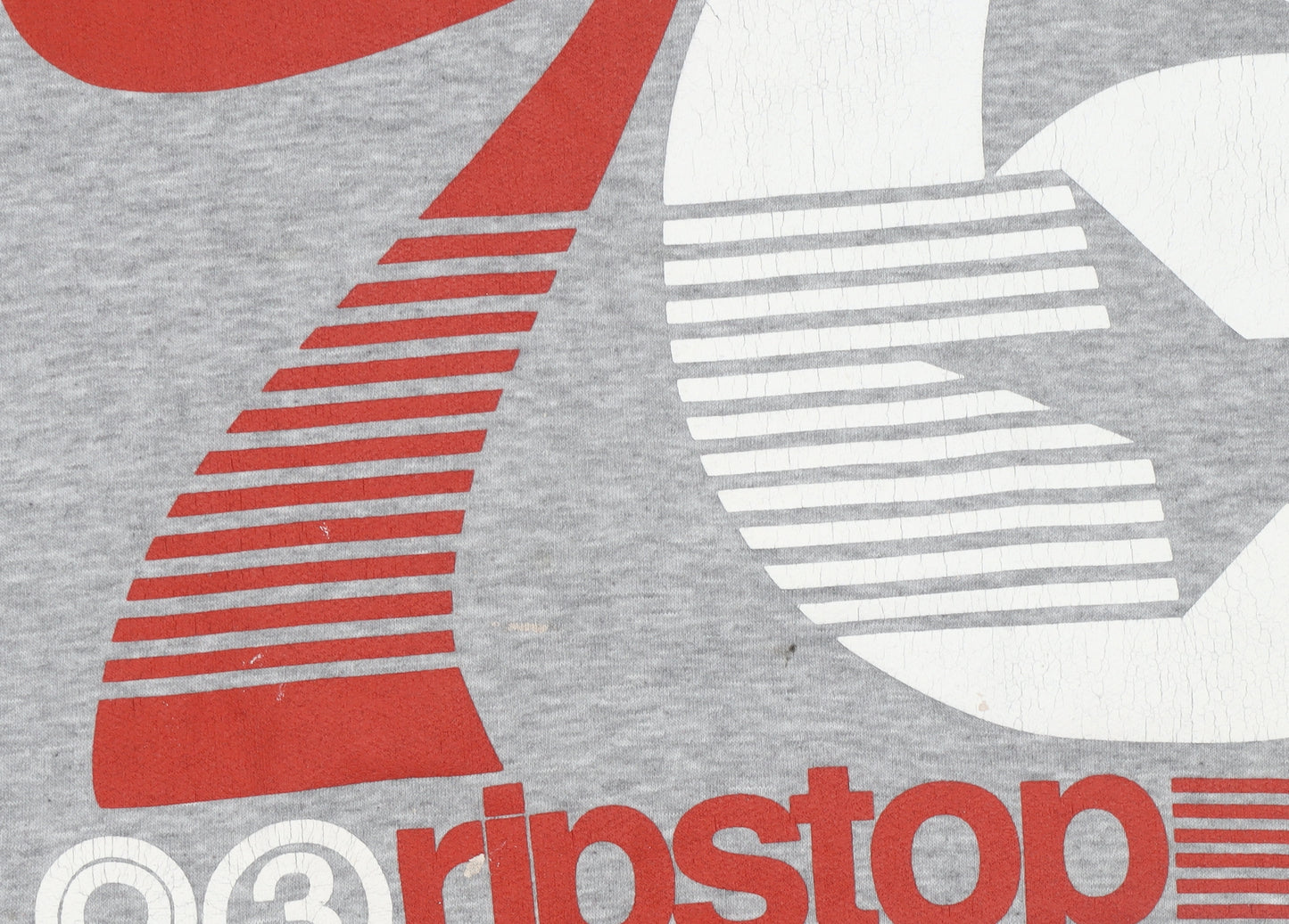 Ripstop Men's Grey XL Pullover Hoodie with Logo Print