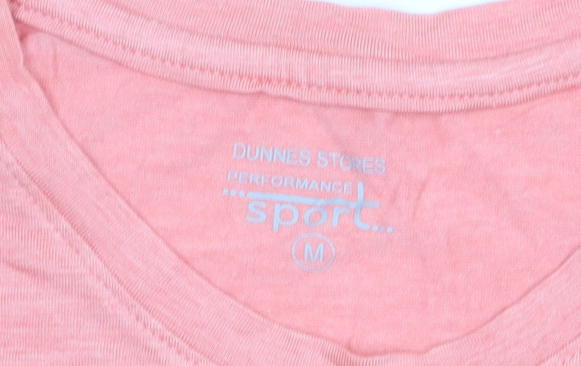 Dunnes Stores Mens Pink Short Sleeve Activewear T-Shirt Size M