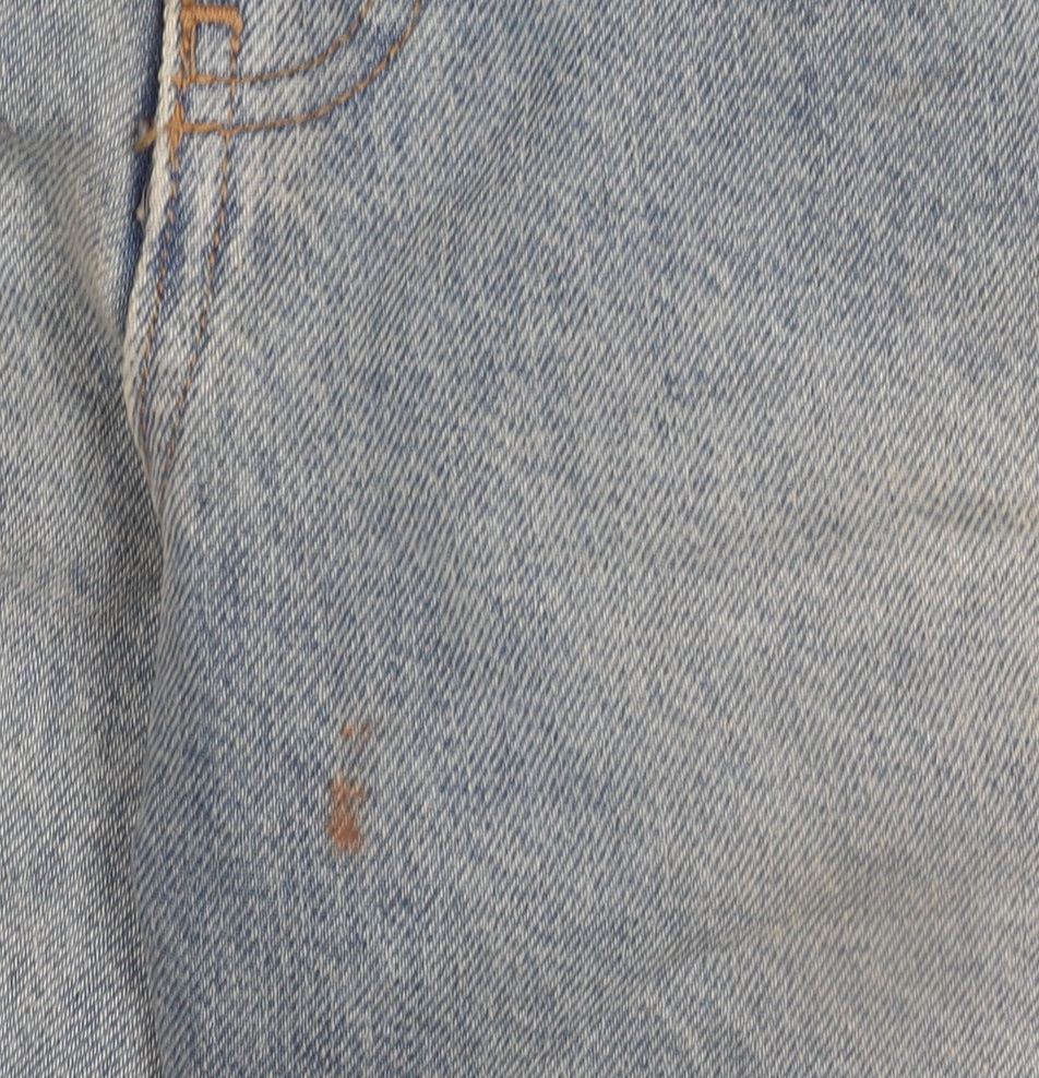 Couture Men's Blue Distressed Straight Jeans Size 32 Denim