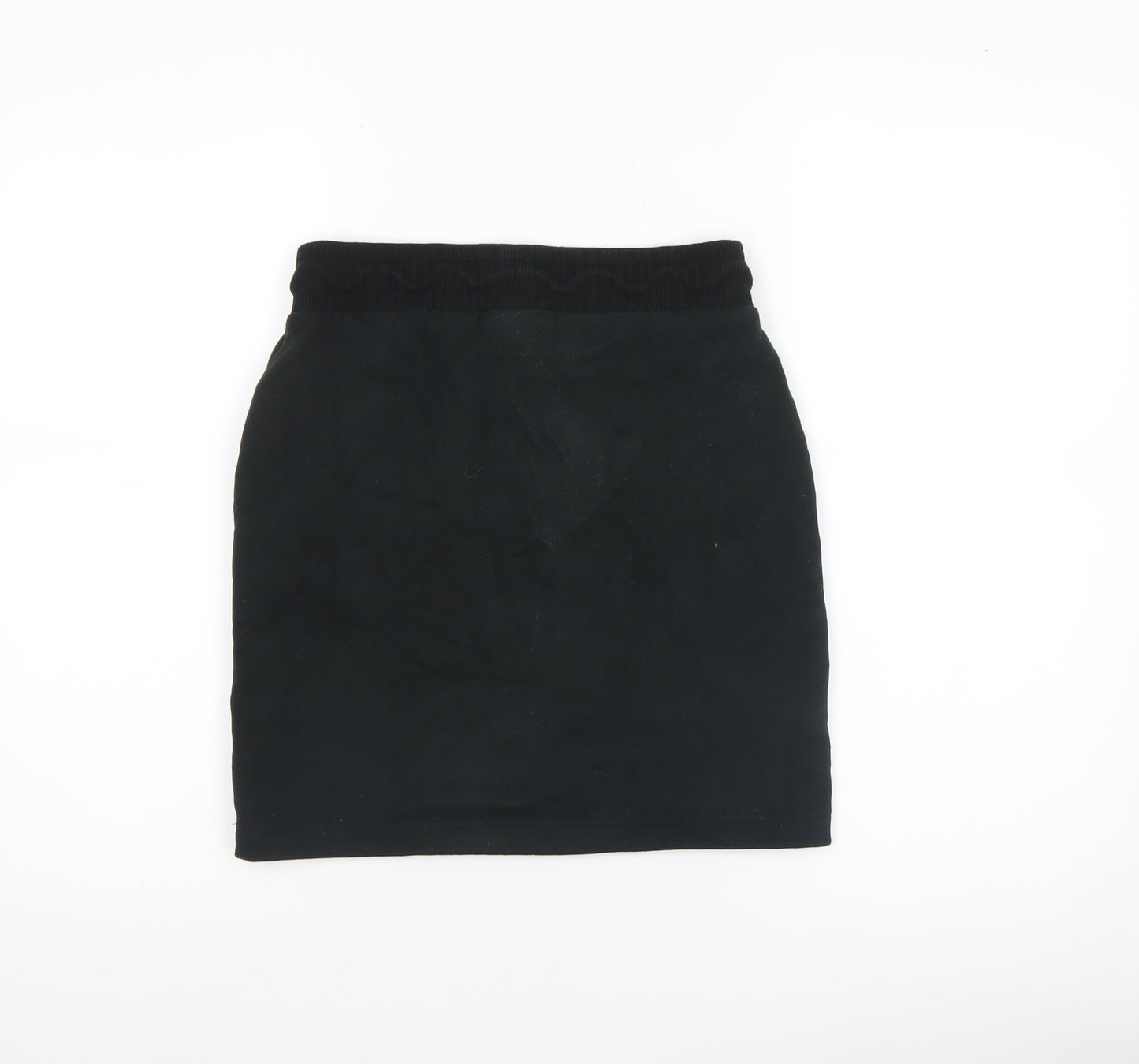 Converse Girls Black Pencil Skirt L 12-13 Years Cotton Blend Chuck Taylor
