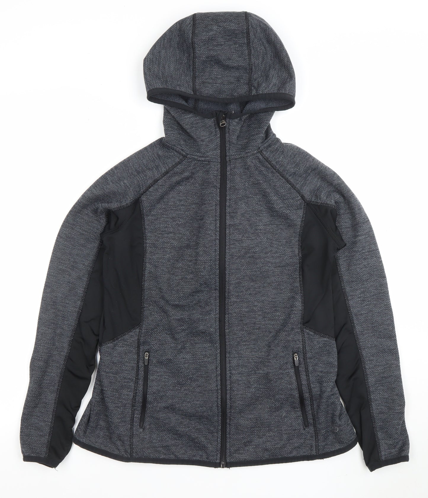 St. Bernard Women's Grey Softshell Hooded Jacket Size 14