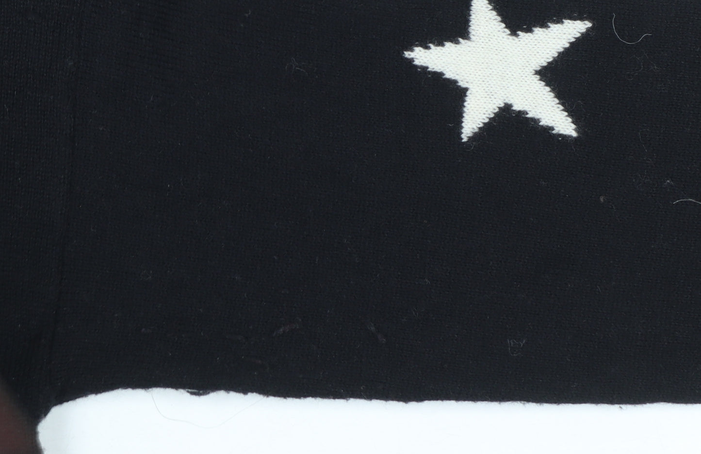 WHY NOT Women’s Black Star Sequin Pullover Jumper One Size